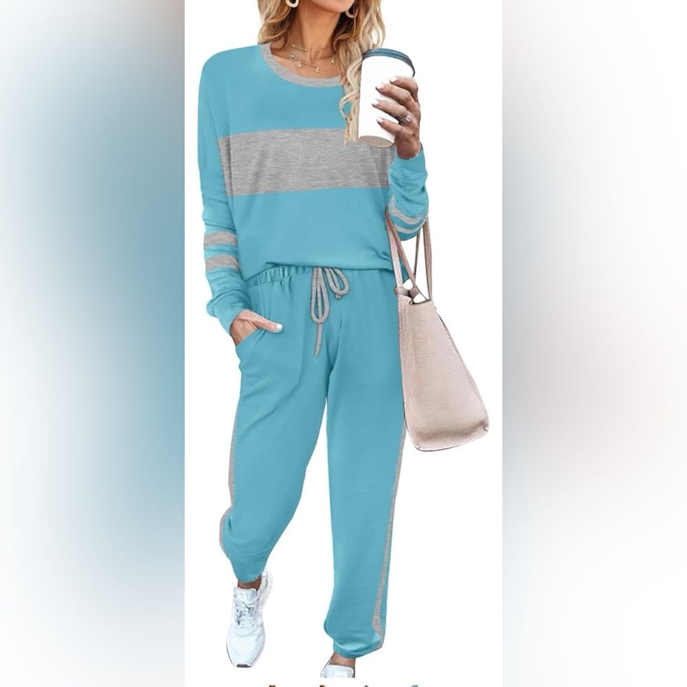 Blue and Gray Tracksuit